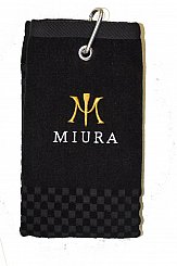 Miura Cross Tri-fold Towel - Black