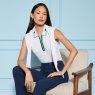 G/Fore CONTRAST TECH PIQUÉ LADY SLEEVELESS POLO