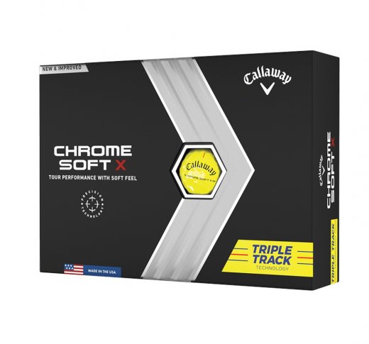 Callaway Chrome Soft X Triple Track 2022 - Yellow