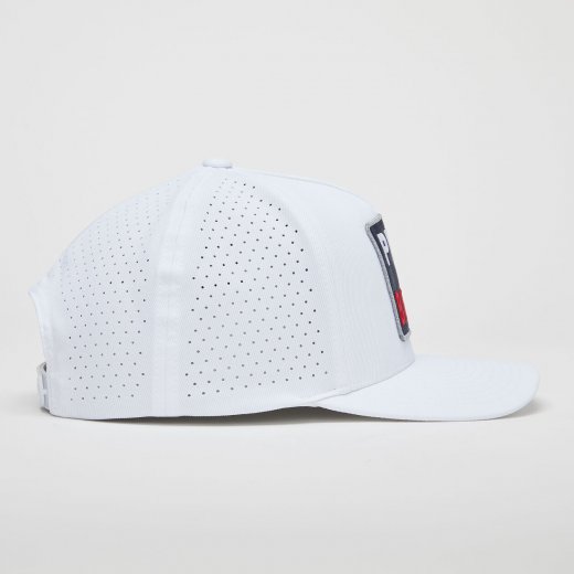 G/Fore PRAY FOR BIRDIES STRETCH TWILL PERFORATED SNAPBACK HAT - SNOW - Keps
