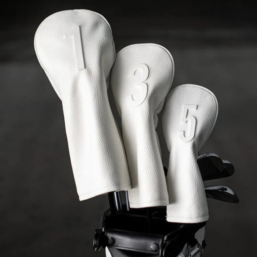 Vessel Lux Embossé Driver Headcover - White