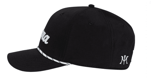 Miura Modern Script Rope Cap - Black