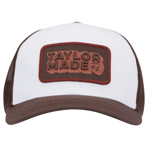 TaylorMade Ventura Retro Trucker Hat - Brown/White